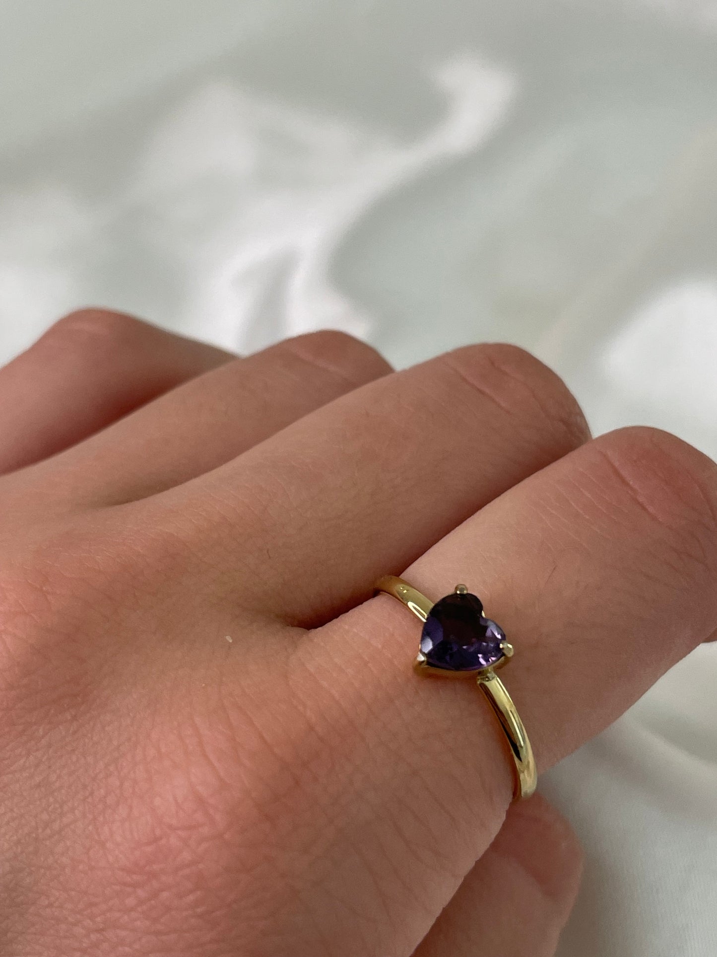 ANELLO CUORE VIOLA