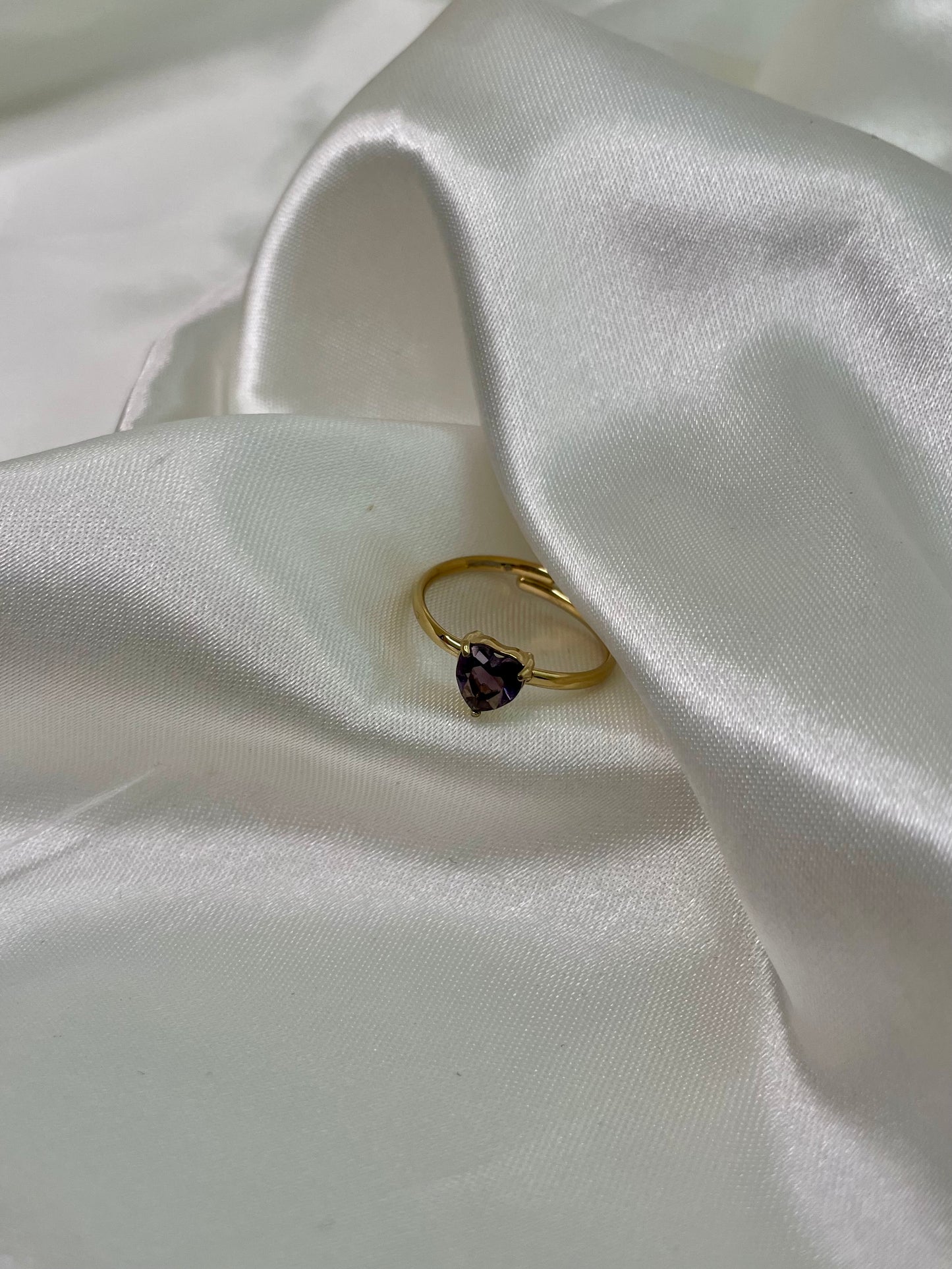 ANELLO CUORE VIOLA