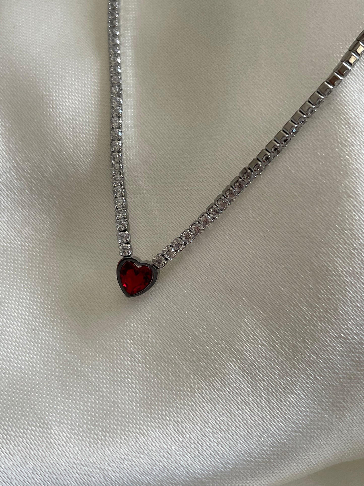 COLLANA CUORE ROSSO