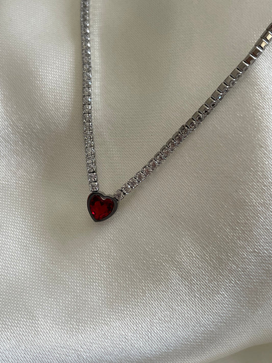 COLLANA CUORE ROSSO