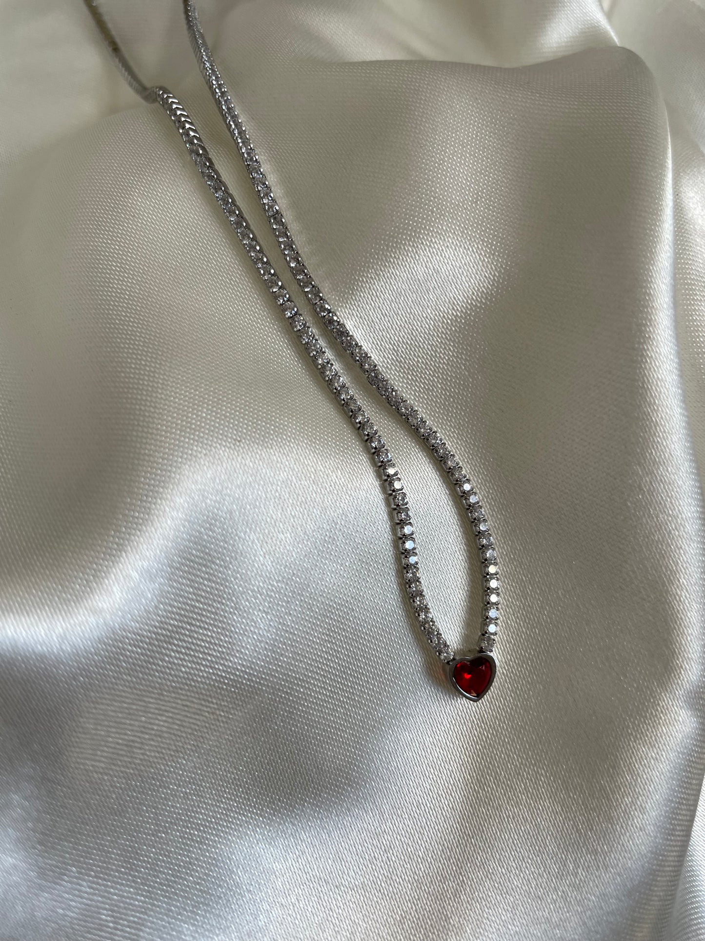 COLLANA CUORE ROSSO